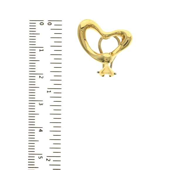 Tiffany & Co. 18K Elsa Peretti Heart Earrings - Picture 6 of 7